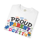 Proud Parent of a Pretty AwMazing Kid T-Shirt — Colorful Autism Pride Tee