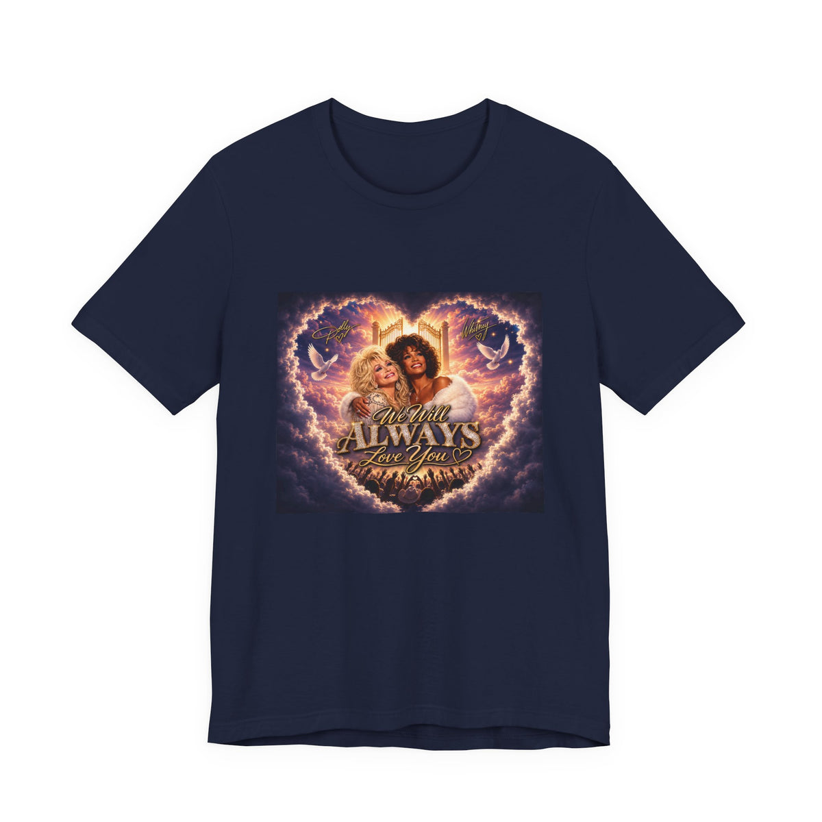 Always By Your Side Heart Portrait Tee