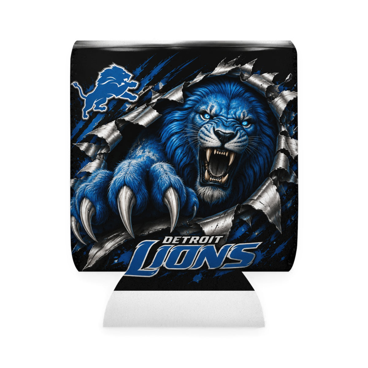 Detroit Lions Can Cooler Sleeve — Roaring Lion Koozie