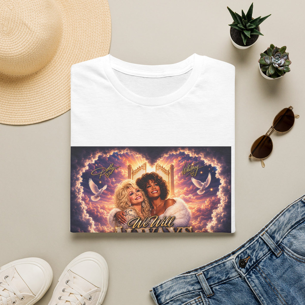 T-Shirt – 'We Will Always Love You' Cher & Dolly Tribute Graphic Tee