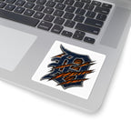 Detroit Tigers Claw Ripped Logo Sticker — Kiss-Cut Sports Decal