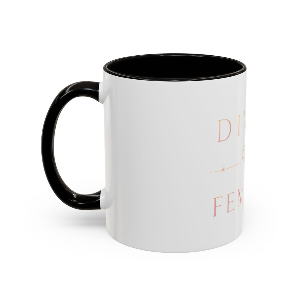 Divine Feminine Coffee Mug – 11oz & 15oz Black Ceramic