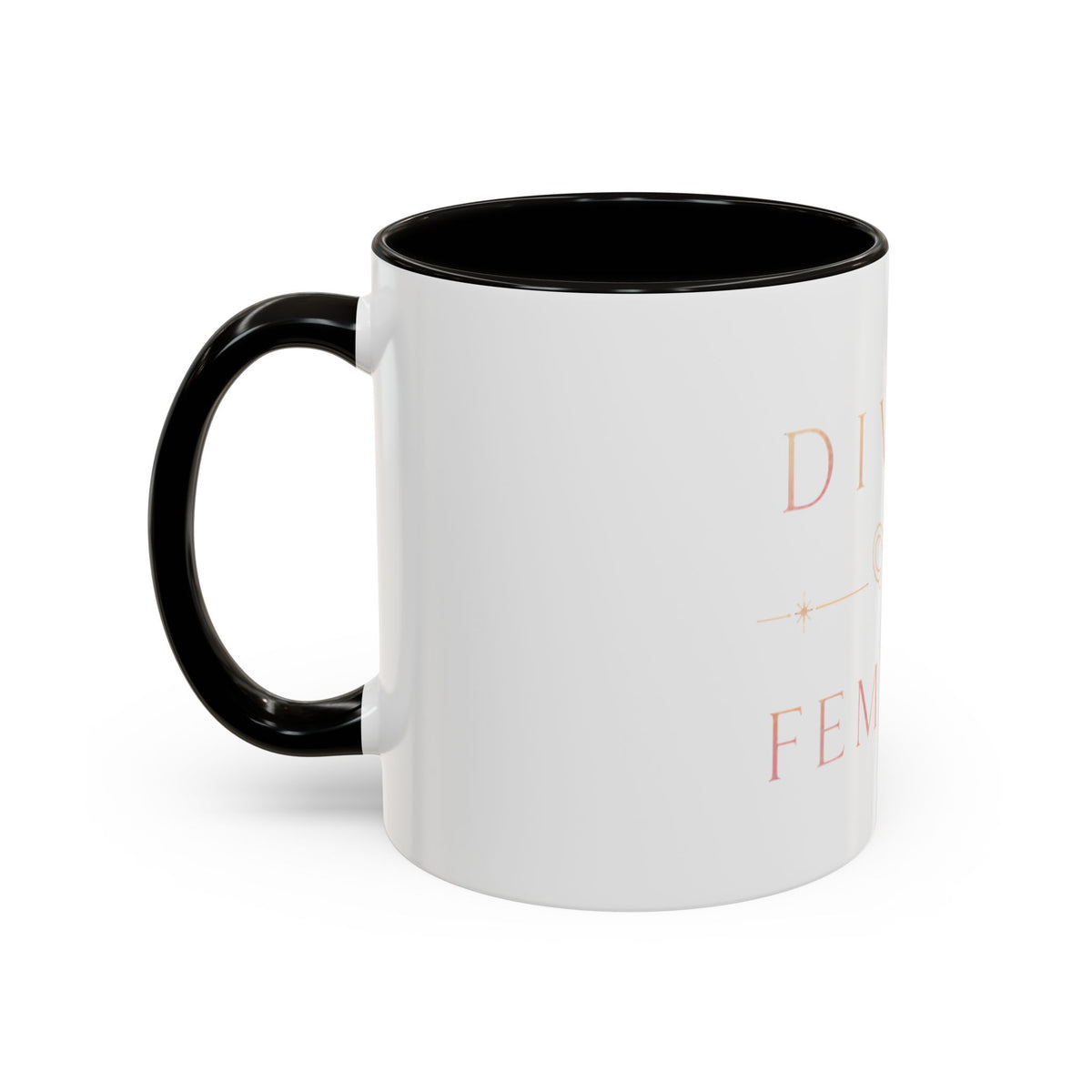Divine Feminine Coffee Mug – 11oz & 15oz Black Ceramic