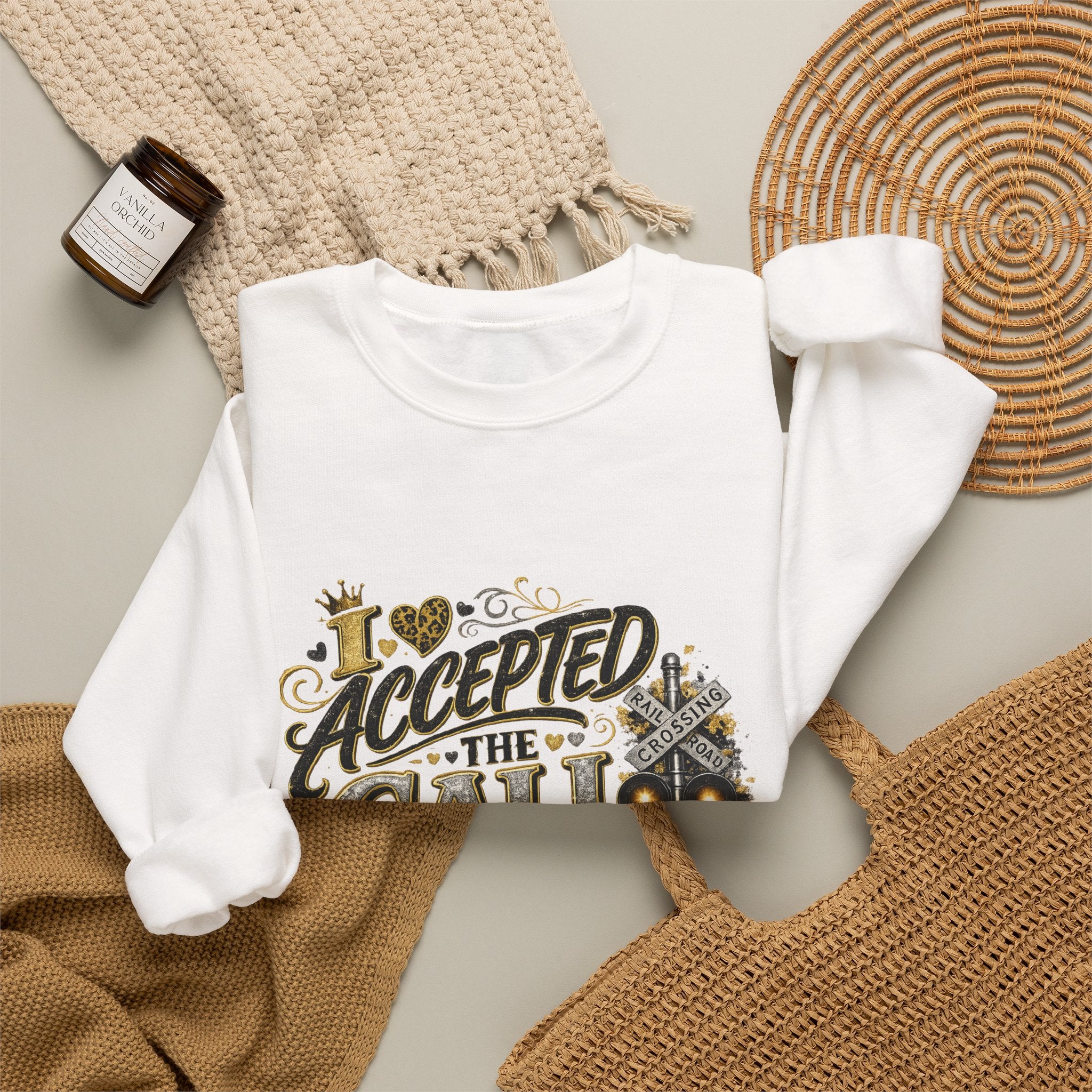 Accepted the Call Crewneck Sweatshirt — Spiritual Faith Graphic Sweatshirt