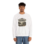 Crewneck Sweatshirt — "It's Trapping Season" Rustic Outdoor Graphic