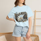 Railroad Is My Sister Wife T-Shirt — Train Life Graphic Tee for Railroad Families