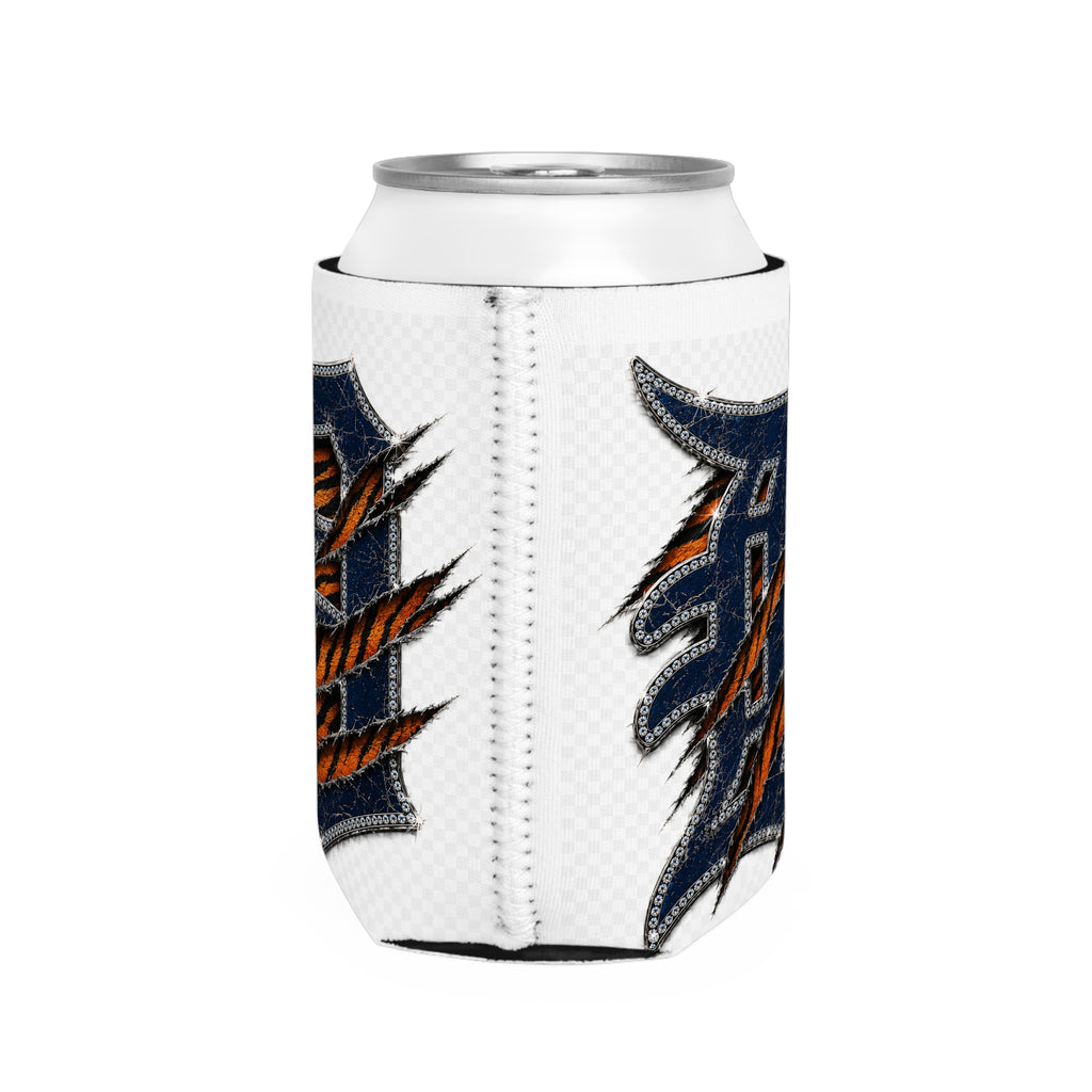 Tiger Claw Can Cooler Sleeve — Distressed D Monogram Drink Cooler