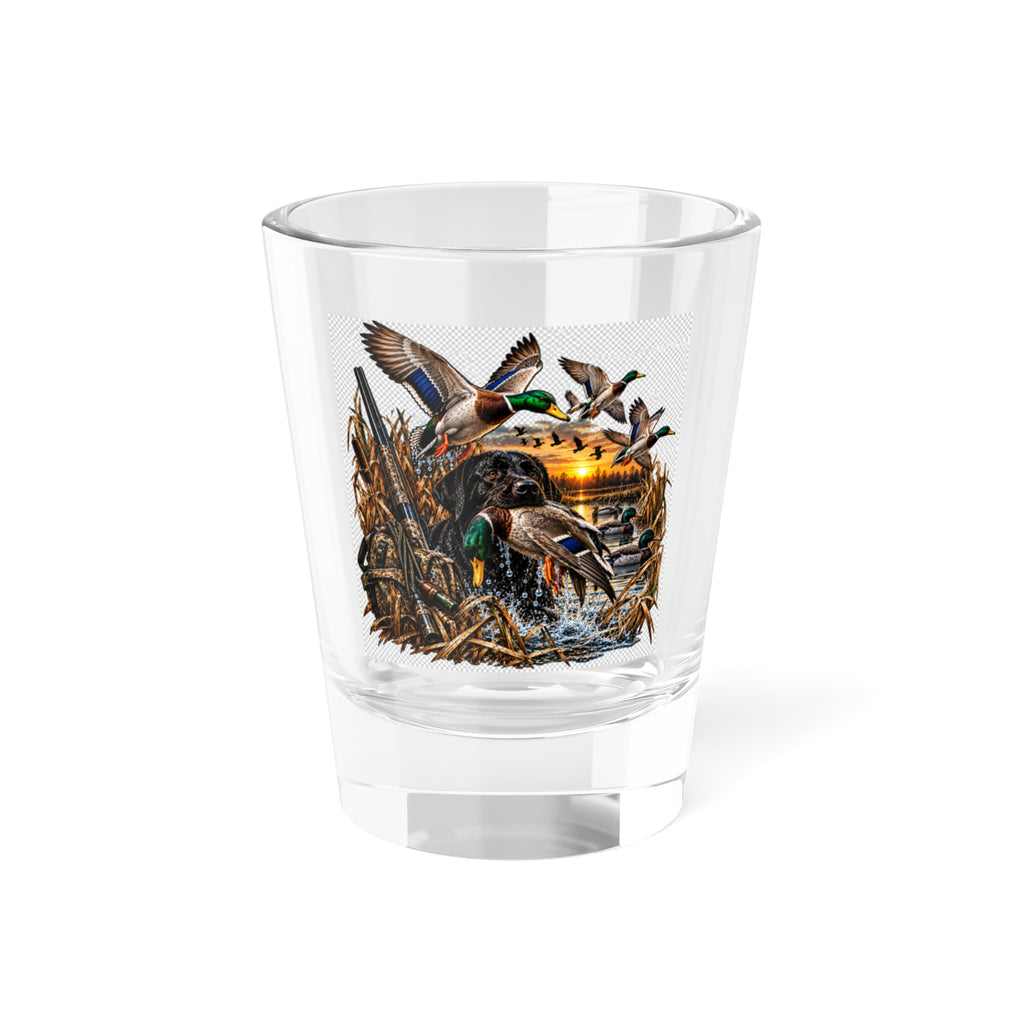 Mallard Duck Hunting Shot Glass — 1.5oz Rustic Waterfowl Design