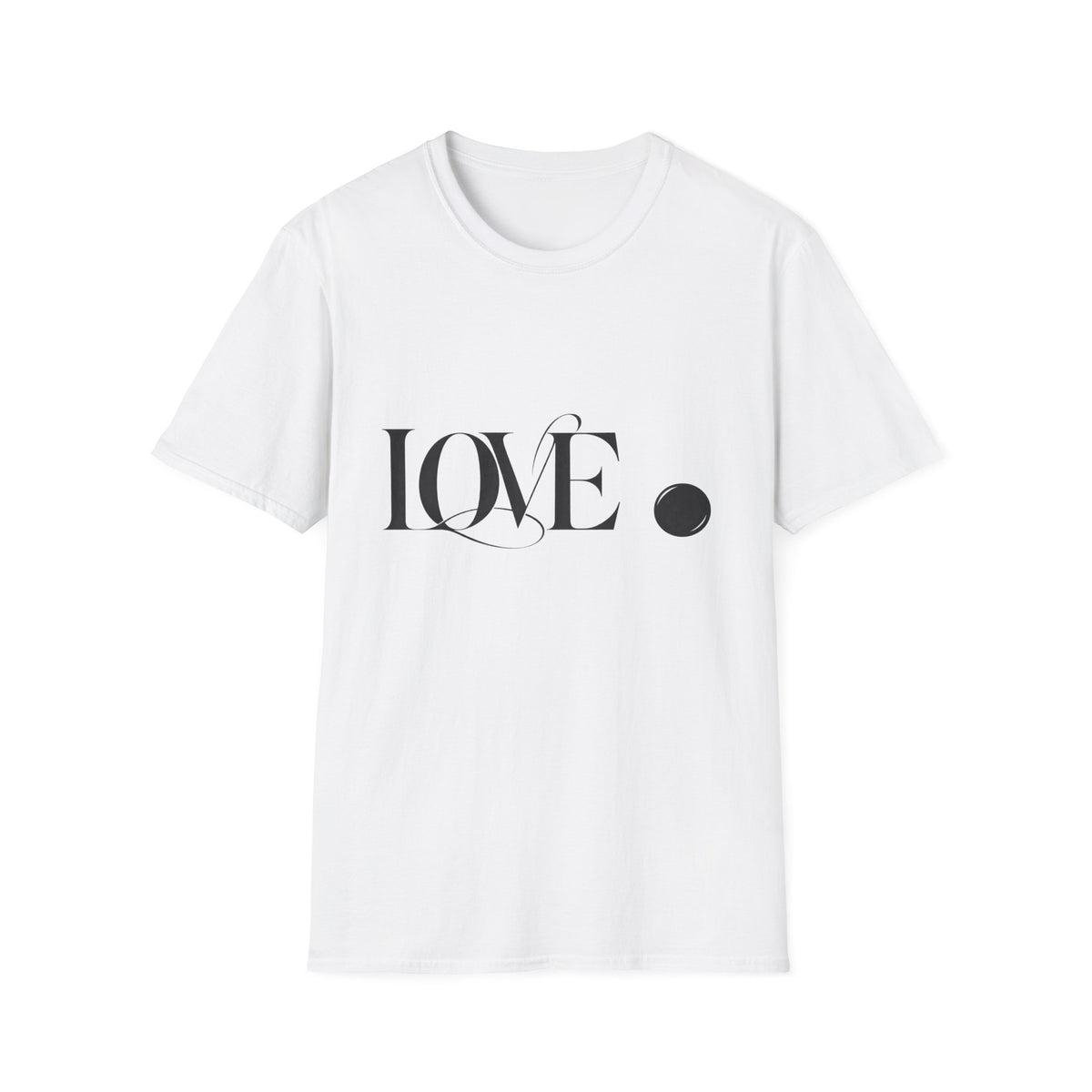 LOVE Dot T-Shirt — Elegant Minimalist Graphic Tee