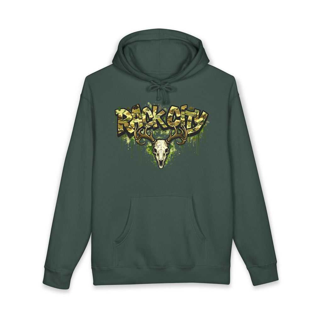 Graffiti Rock City Hoodie — Dripping Skull Streetwear Pullover