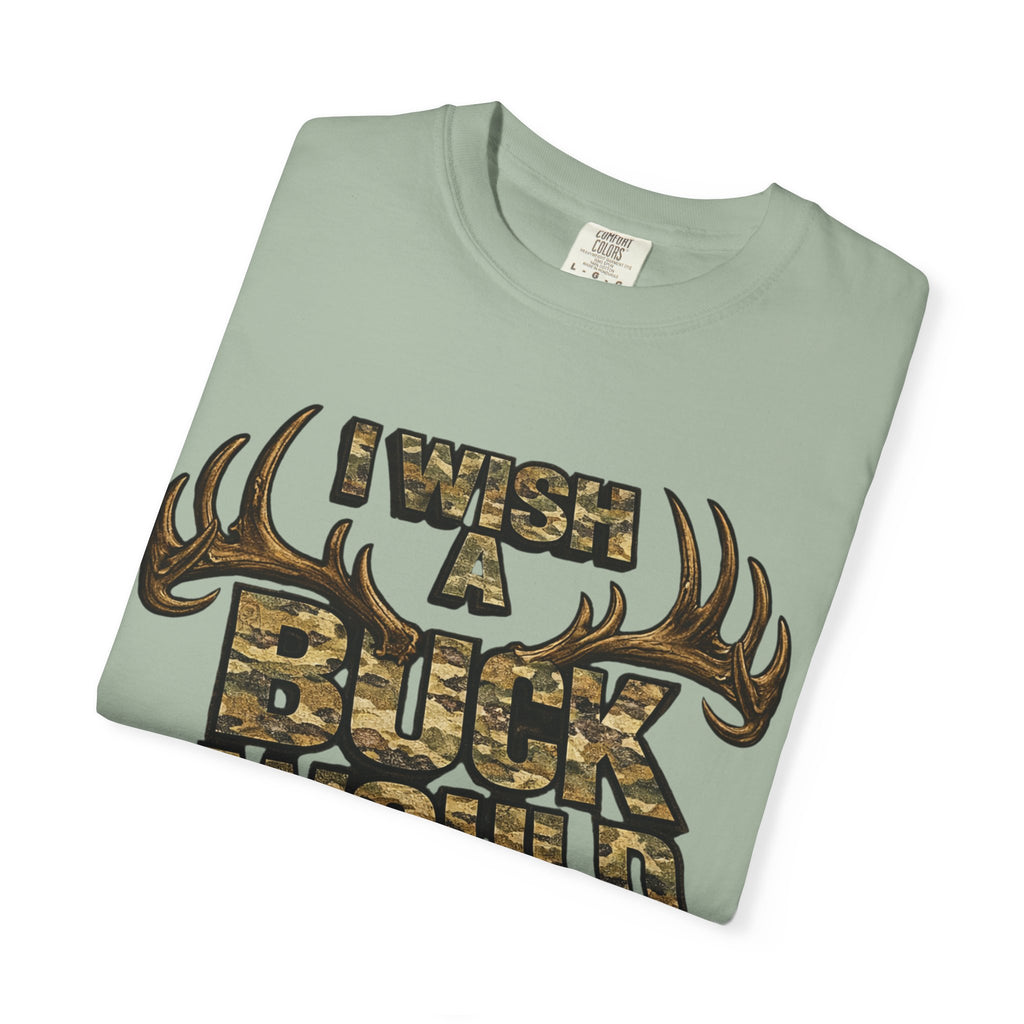 I Wish A Buck Would T-Shirt — Vintage Deer Hunting Graphic Tee