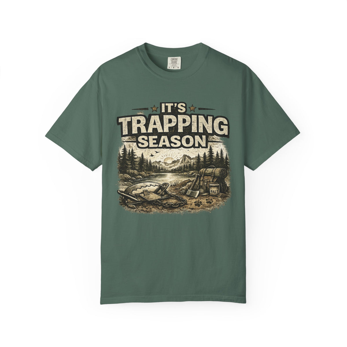Trapping Season T-Shirt — Vintage Outdoorsman Hunting & Trapping Graphic Tee