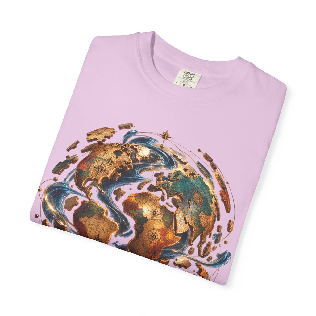 Earth Waves T-Shirt — Artistic Planet Graphic Tee