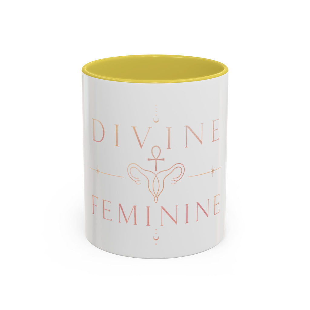 Divine Feminine Coffee Mug – 11oz & 15oz Black Ceramic