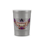 Sugar Skull Recyclable Steel Cup — Day of the Dead Party Cup