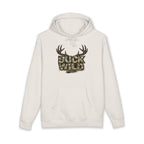 Buck Wild Camo Hoodie — Hunting Antler Graphic Sweatshirt