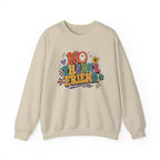 No Thanks Friend Sweatshirt — Retro Floral Graphic Crewneck
