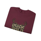 Buck Wild Camo Sweatshirt — Hunting Antler Graphic Crewneck