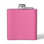Flask — Polished Decorative 6oz Stainless Steel Hip Flask with Elegant Bow Design