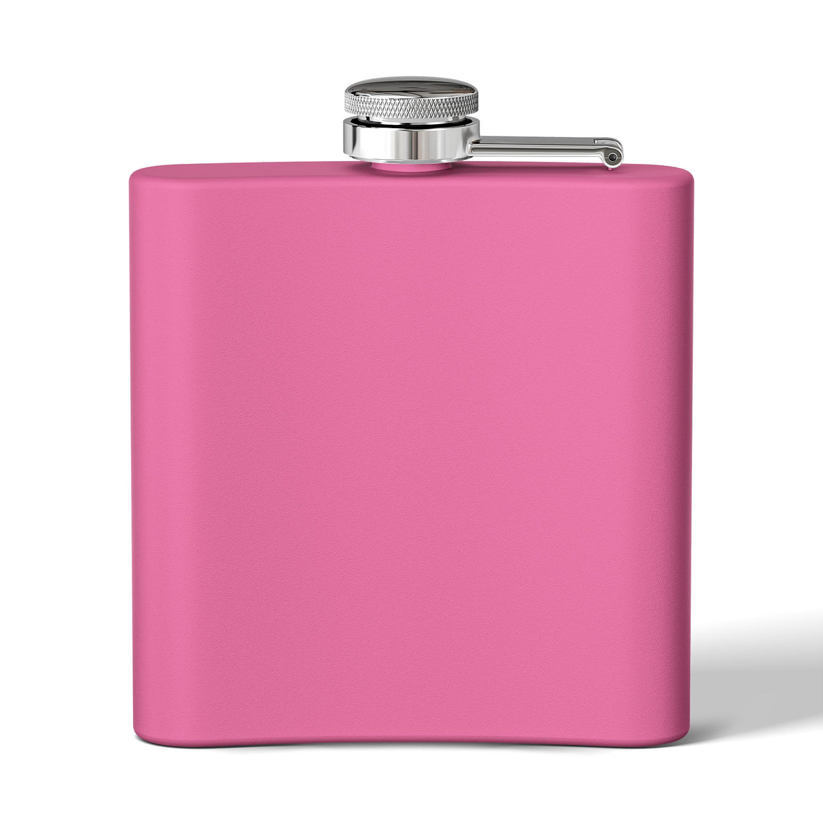 Flask — Polished Decorative 6oz Stainless Steel Hip Flask with Elegant Bow Design