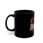 Cup of Ambition Black Mug – Motivational Coffee Mug for Women