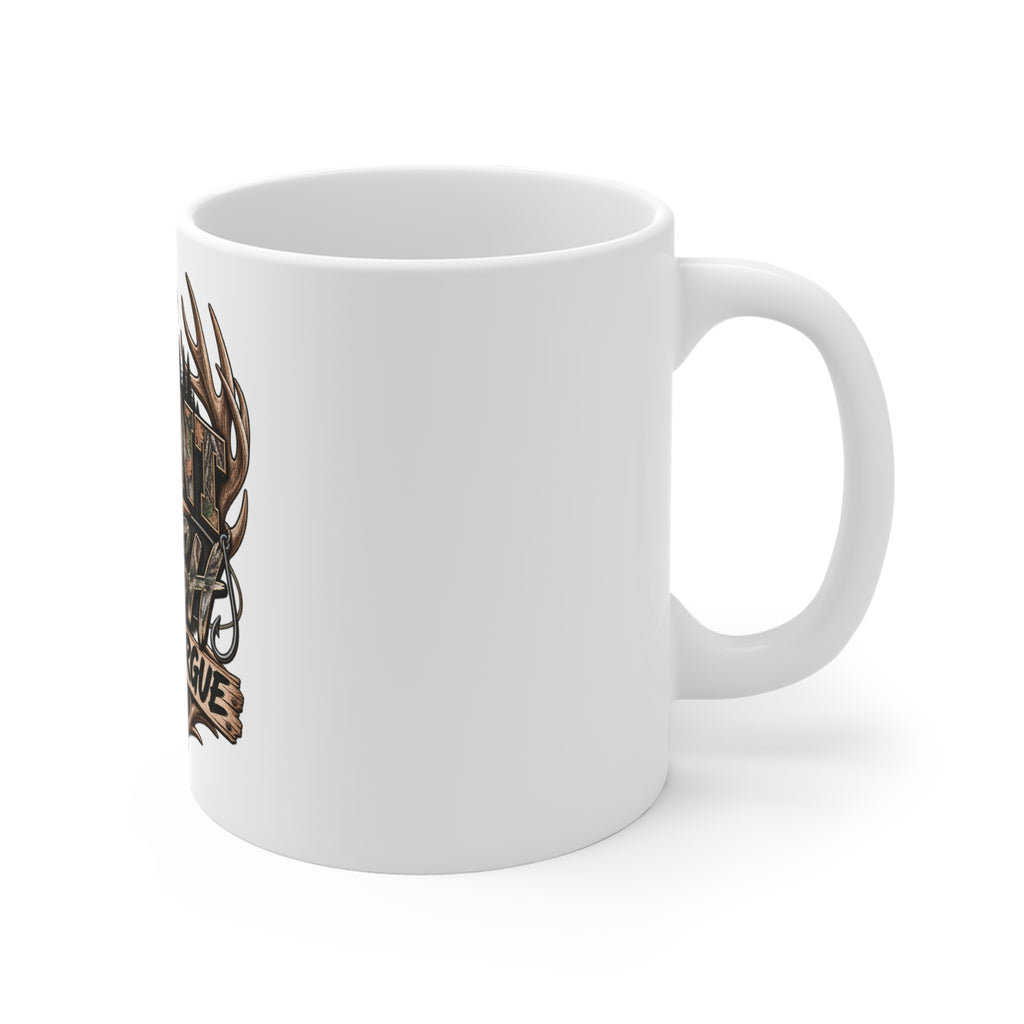 Hunt Fish I Don't Argue 11oz Mug — Hunting & Fishing Camo Coffee Cup