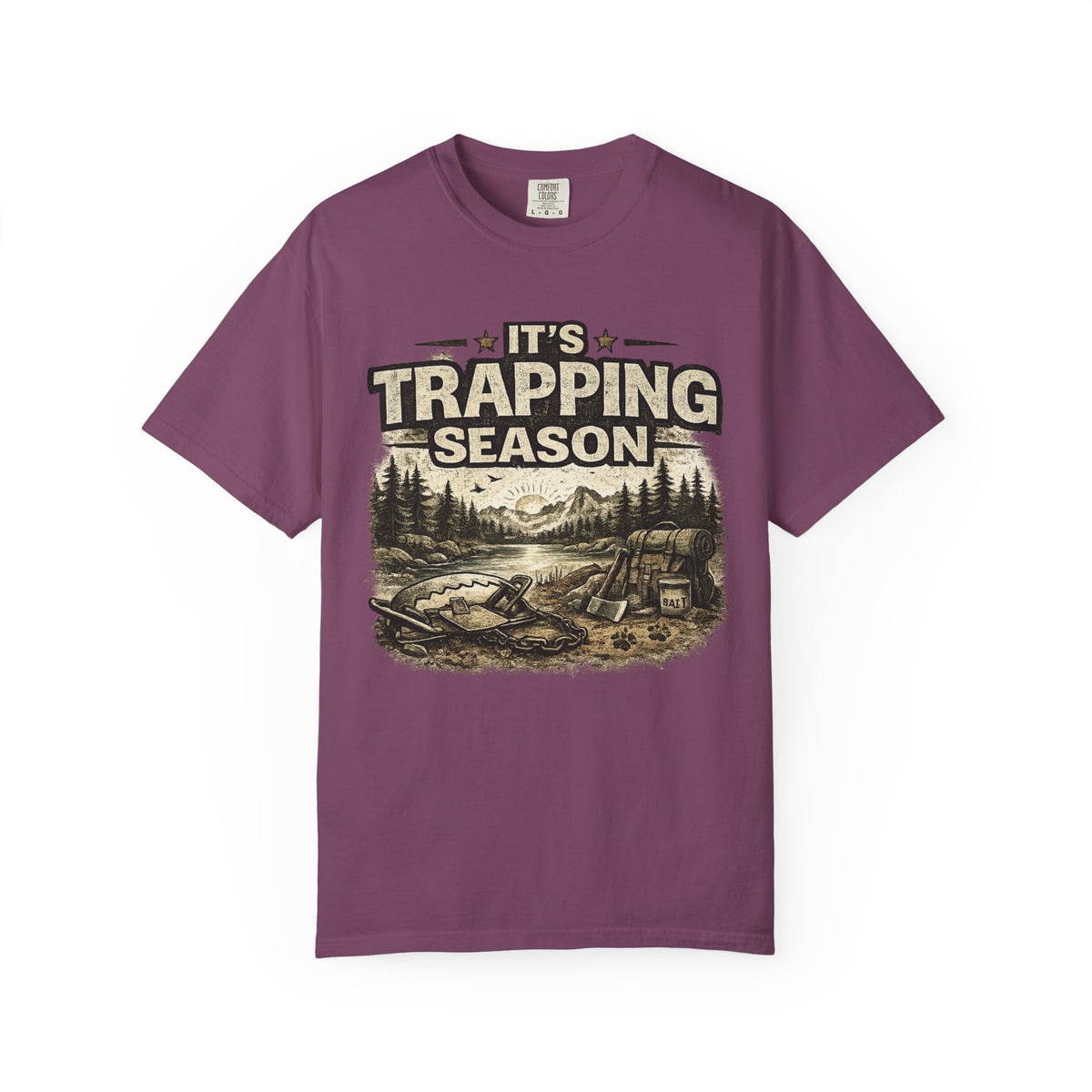 Trapping Season T-Shirt — Vintage Outdoorsman Hunting & Trapping Graphic Tee