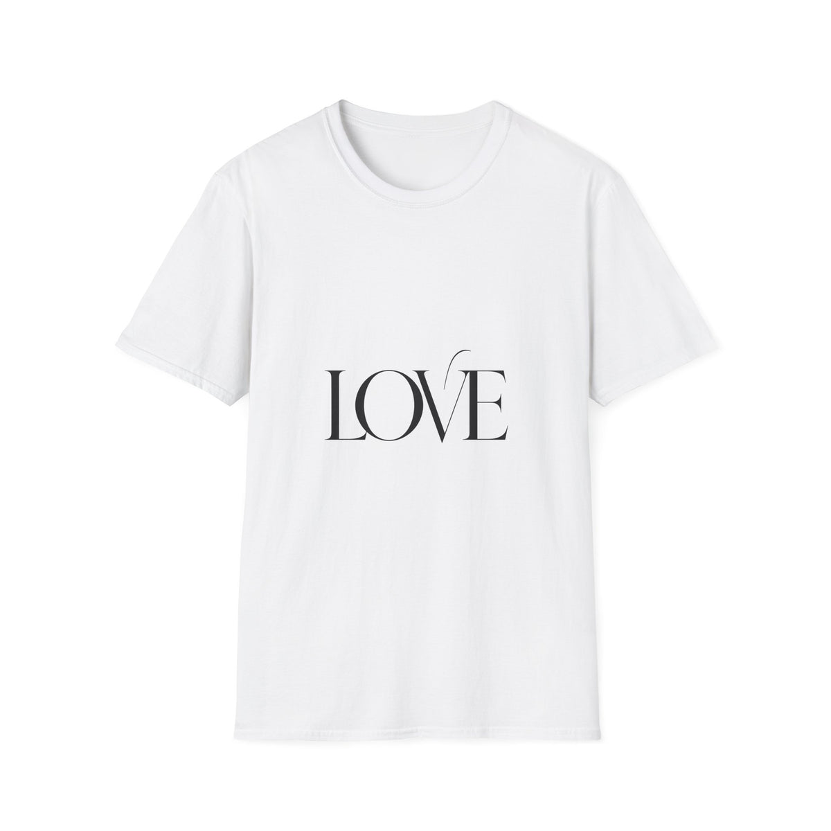 LOVE Minimalist Tee — Elegant Script Graphic T-Shirt