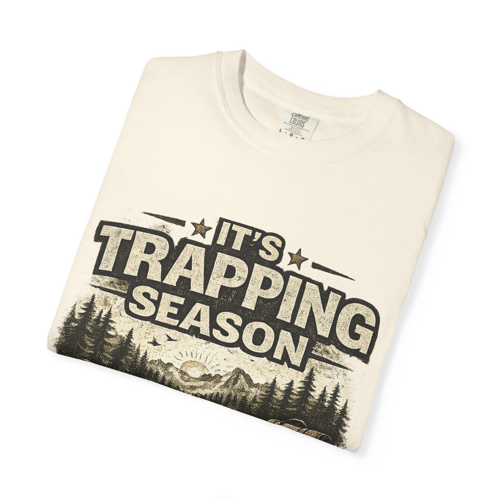 Trapping Season T-Shirt — Retro Wilderness Trapper Graphic Tee