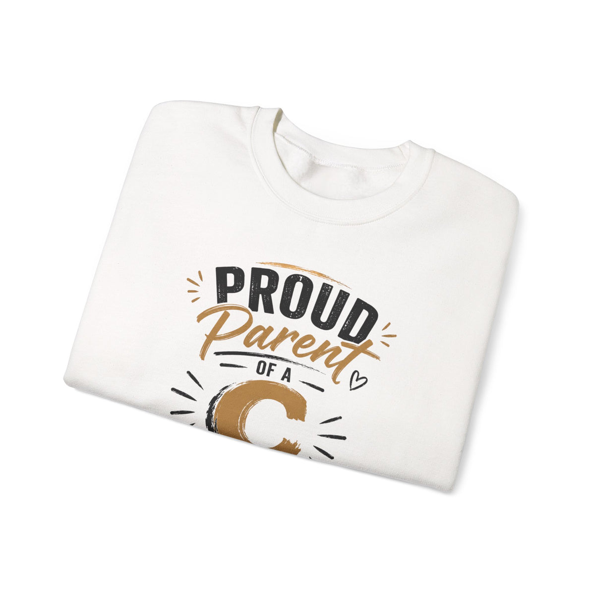 Crewneck Sweatshirt — "Proud Parent of a C Student (At Best)" Fun Parent Gift