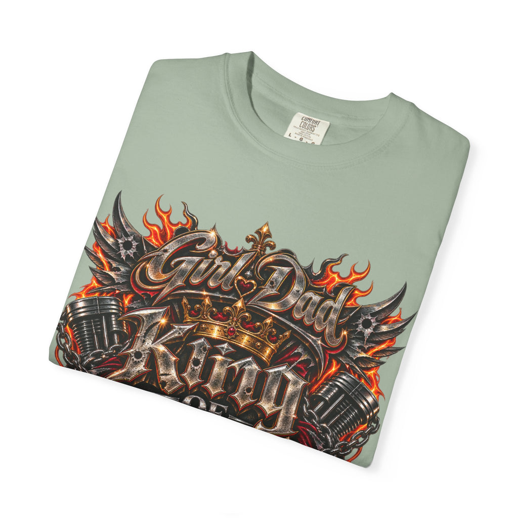 T-Shirt — "Girl Dad King of Queens" Graphic Tee