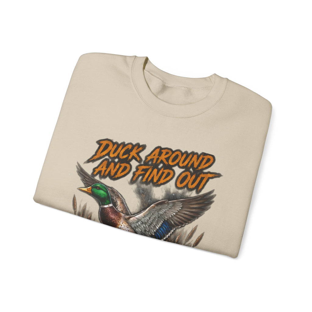 Crewneck Sweatshirt - "Duck Around And Find Out (D.A.F.O.)" Mallard Graphic