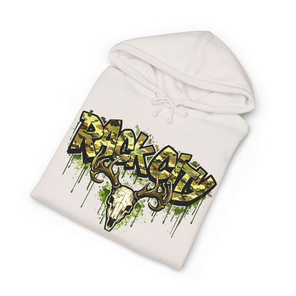Graffiti Rock City Hoodie — Dripping Skull Streetwear Pullover