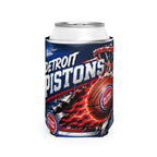 Detroit Pistons Can Cooler Sleeve – Flaming Basketball Koozie