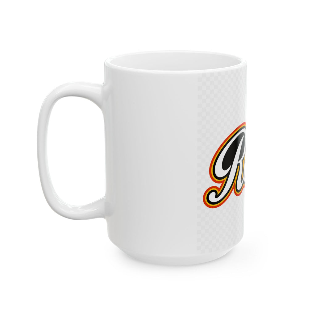 Her Rocks Ceramic Mug – Retro Script Coffee Cup (11oz & 15oz)