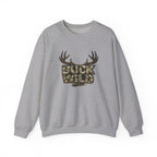 Buck Wild Camo Sweatshirt — Hunting Antler Graphic Crewneck