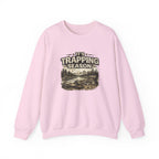 Crewneck Sweatshirt — "It's Trapping Season" Rustic Outdoor Graphic