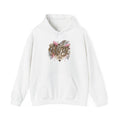 Wifey Floral Script Hoodie — Glitter Gold Lettering Bridal Pullover