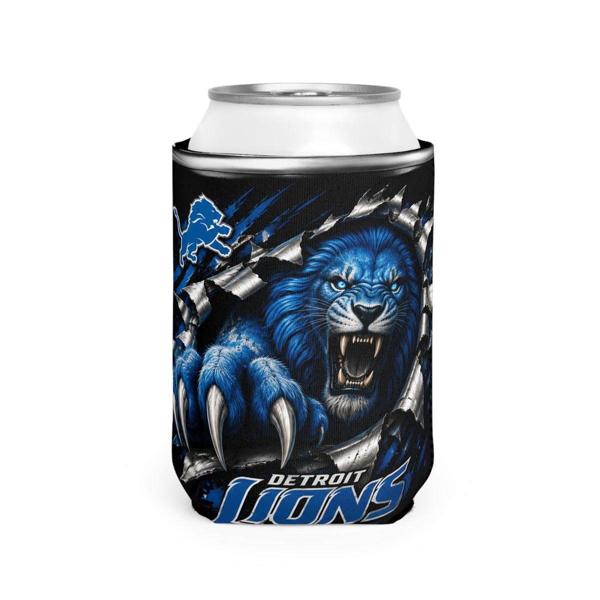 Detroit Lions Can Cooler Sleeve — Roaring Lion Koozie