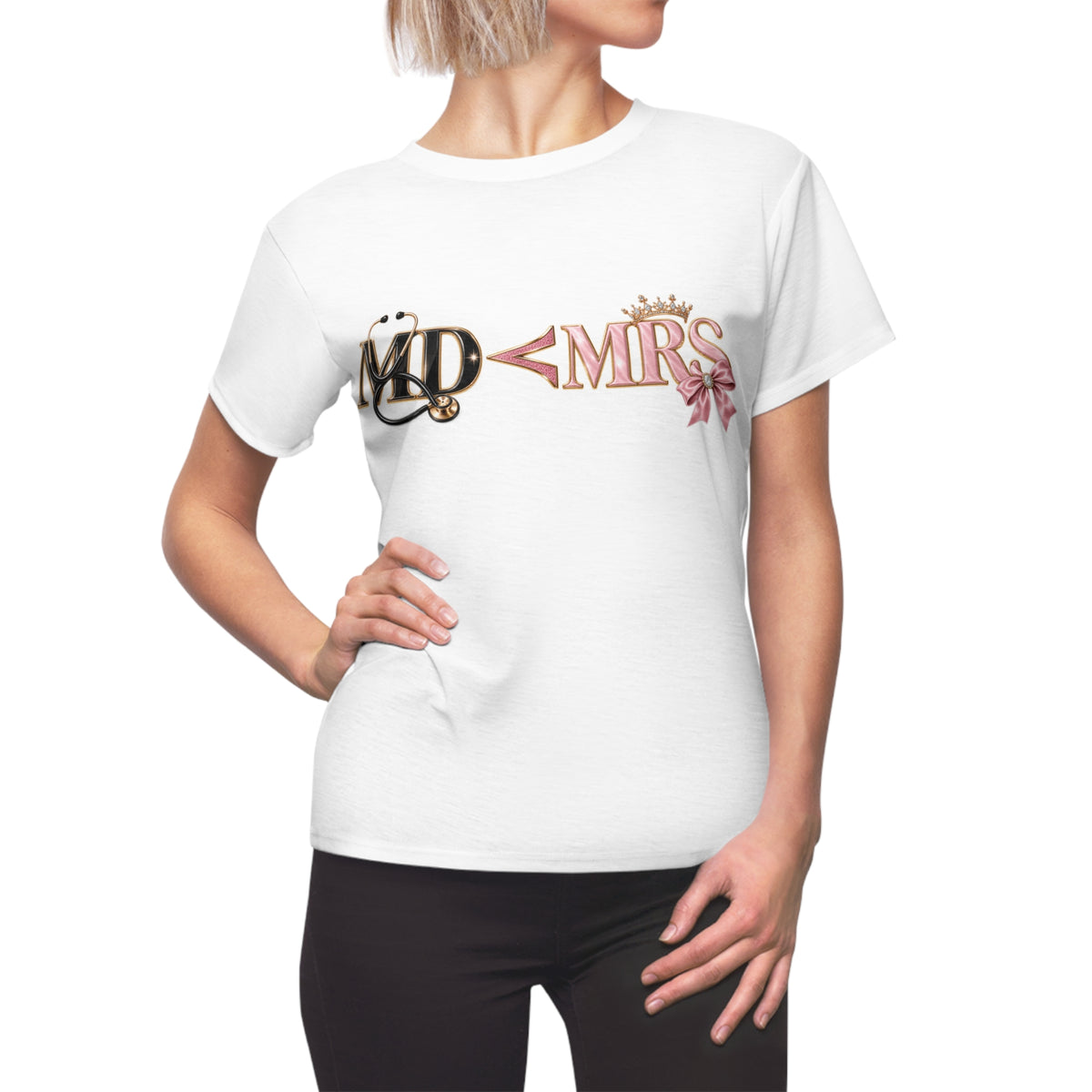 Mrs. Bride Tee — MD → MRS Wedding T‑Shirt