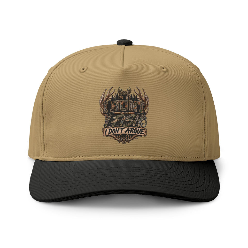 Two-Tone Trucker Cap — 'I Don't Argue' Antler Crest