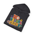 No Thanks Friend Hoodie — Retro Floral Graphic Pullover