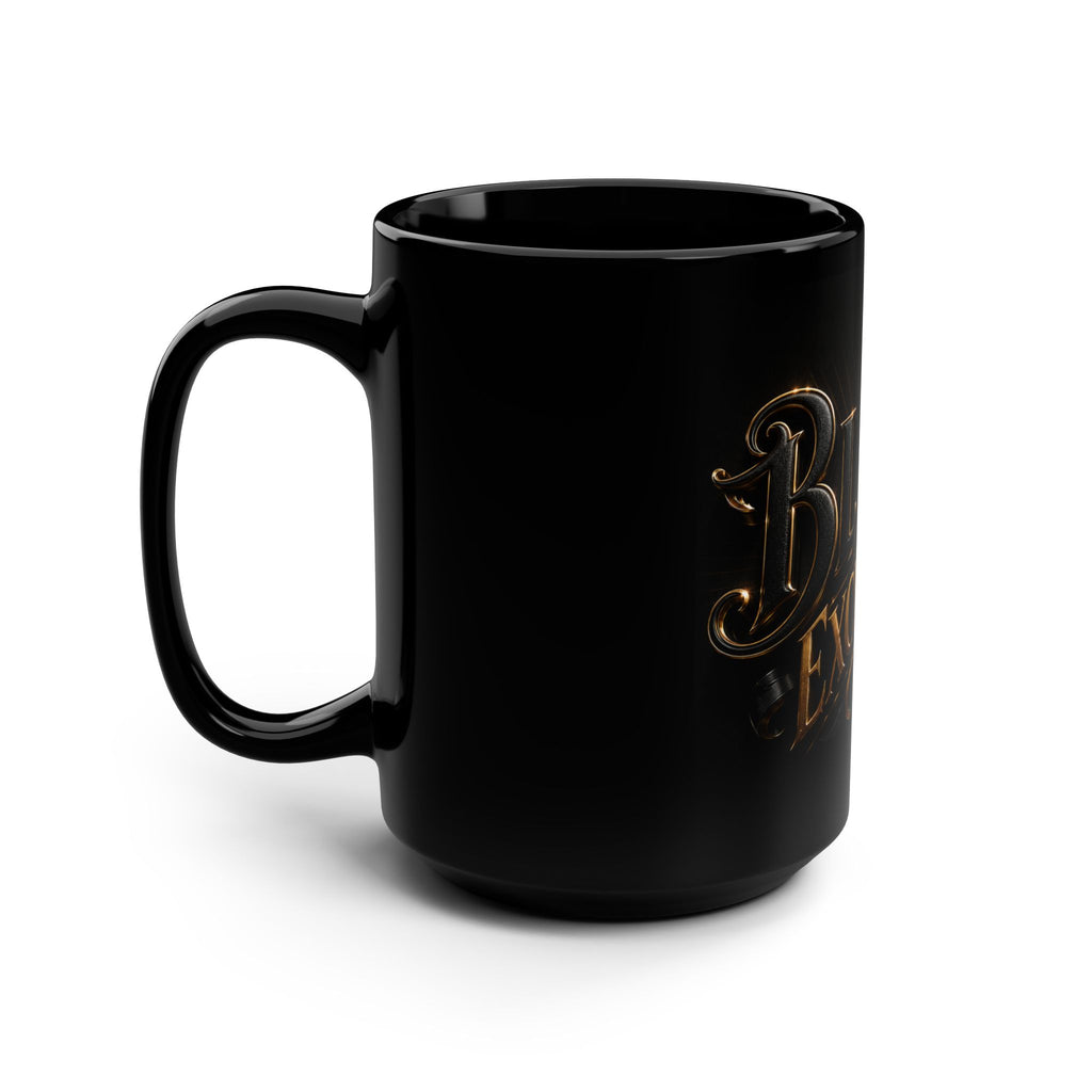 Black Excellence Ceramic Mug — 15oz Black Pride Coffee Cup