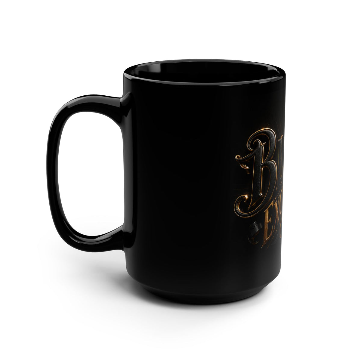 Black Excellence Ceramic Mug — 15oz Black Pride Coffee Cup