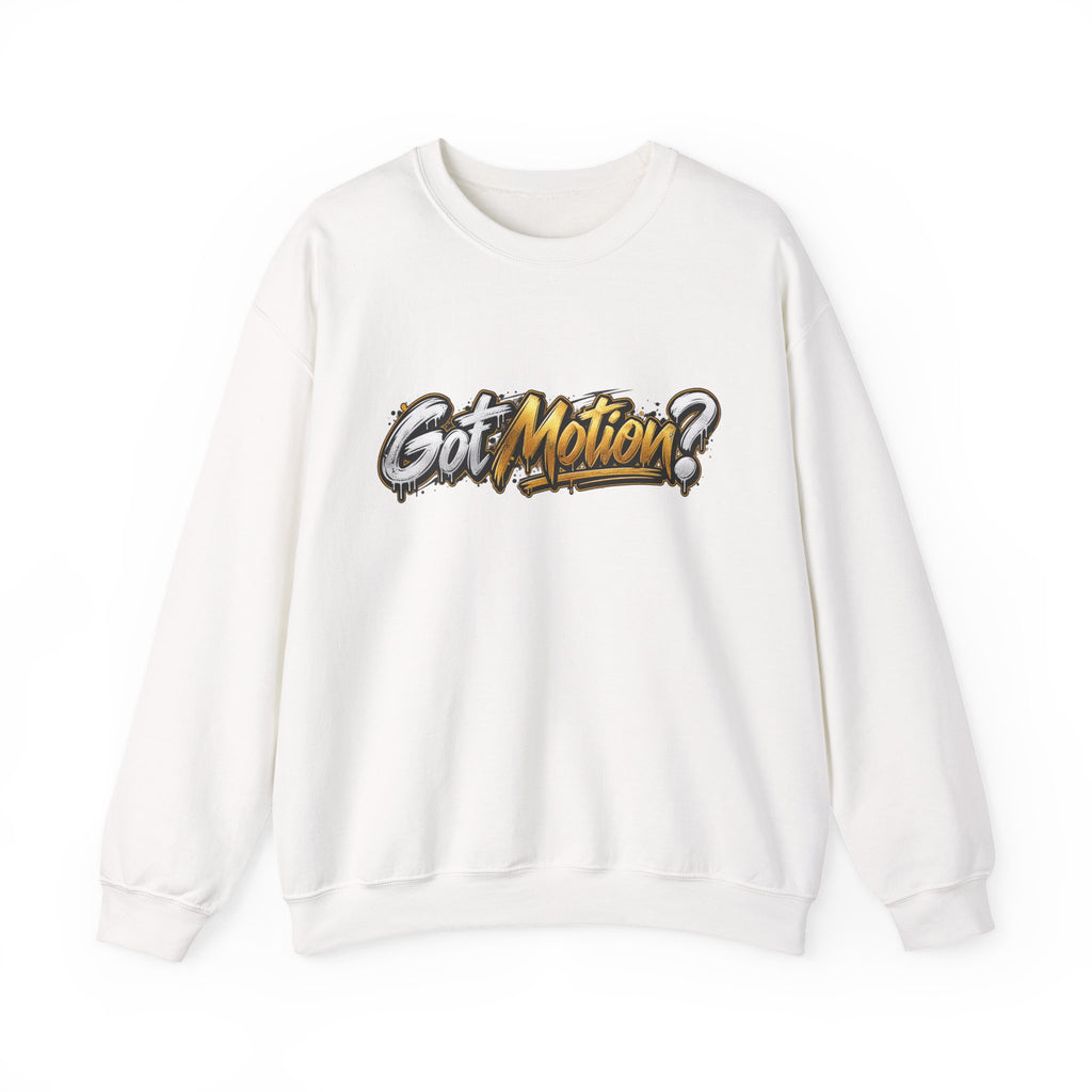 Got Motion? Crewneck Sweatshirt — Retro Graffiti Athletic Streetwear