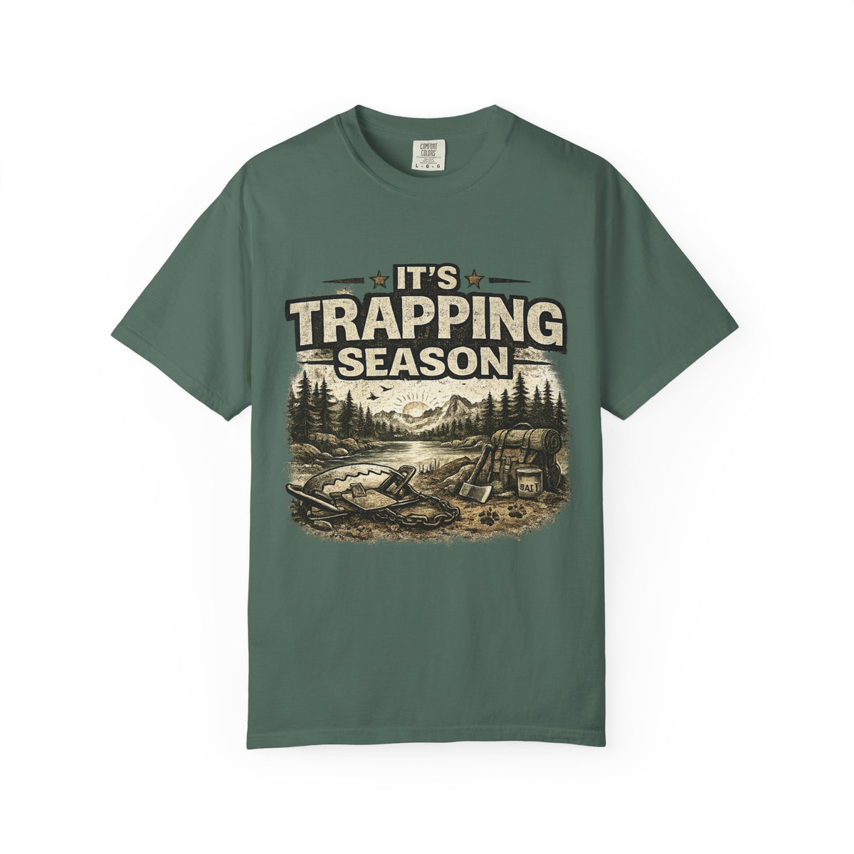 Trapping Season T-Shirt — Retro Wilderness Trapper Graphic Tee