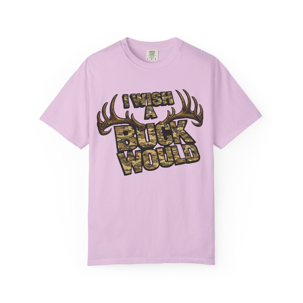I Wish A Buck Would T-Shirt — Vintage Deer Hunting Graphic Tee