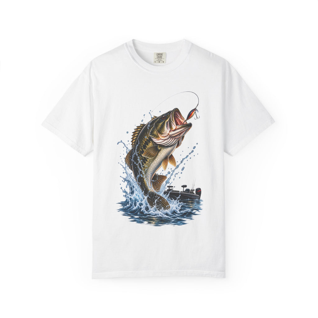 Bass Fishing T-Shirt — Jumping Largemouth Design