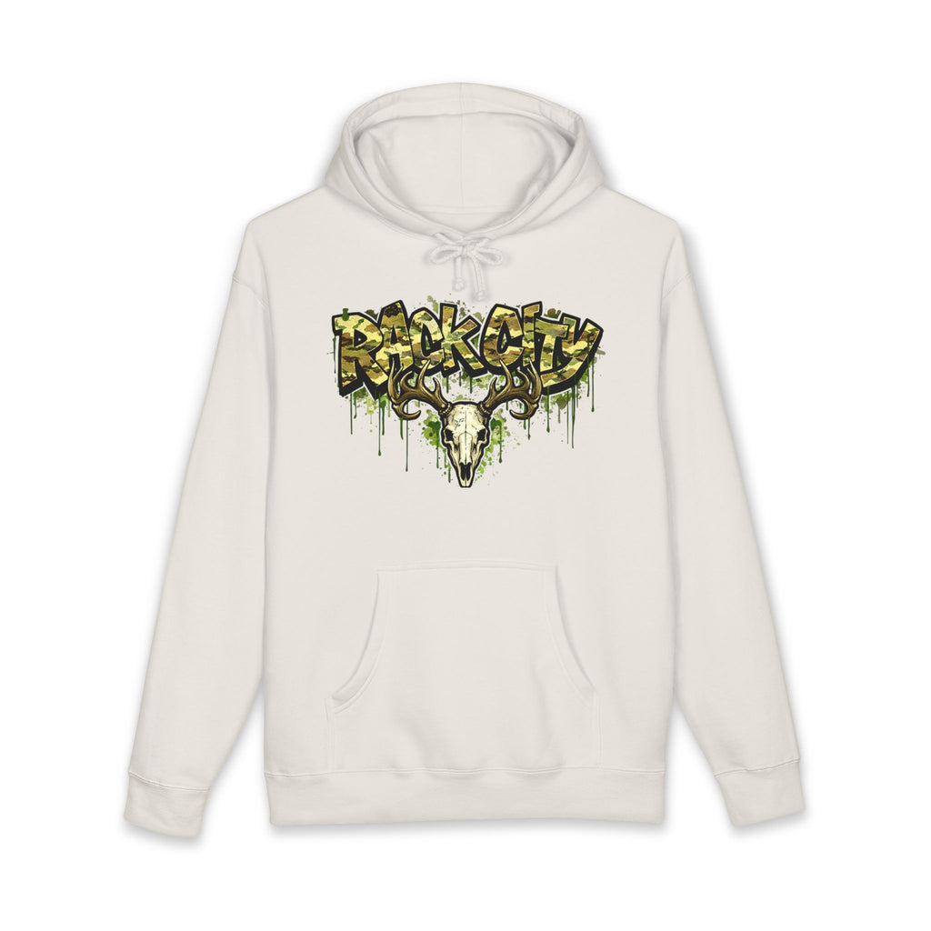 Graffiti Rock City Hoodie — Dripping Skull Streetwear Pullover