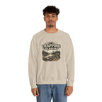 Crewneck Sweatshirt — "It's Trapping Season" Rustic Outdoor Graphic